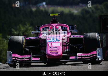 19 HUBERT Anthoine, BWT Arden, Aktion während der FIA Formel 2 Meisterschaft 2019, Belgien, vom 29. August bis 1. september in Spa -Francorchamps, Belgien - Foto Sebastiaan Rozendaal / DPPI Stockfoto