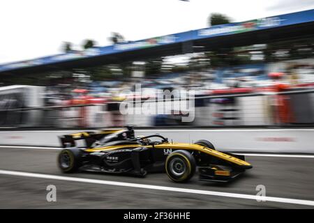 07 ZHOU Guanyu, Uni Virtuosi Racing, Action während der FIA Formel 2 Meisterschaft 2019, Italien, in Monza vom 5. Bis 8. september - Foto Sebastiaan Rozendaal / DPPI Stockfoto