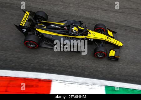 07 ZHOU Guanyu, Uni Virtuosi Racing, Action während der FIA Formel 2 Meisterschaft 2019, Italien, in Monza vom 5. Bis 8. september - Foto Sebastiaan Rozendaal / DPPI Stockfoto