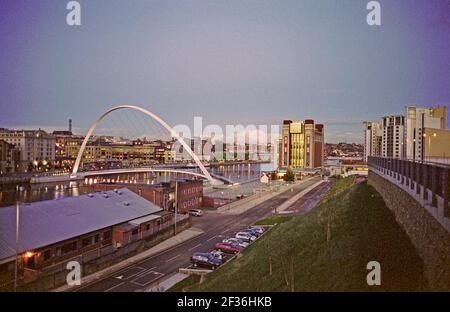 The Tyne from the Sage, Gateshead, UK, United Kingdom Stockfoto