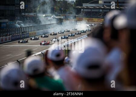 Grille de depart Startaufstellung Start ABB Ambiance Tribüne Tribüne während der Formel E Meisterschaft 2019, von fevrier 14 bis 16, 2019 in Mexiko, Mexique - Photo Germain Hazard / DPPI Stockfoto