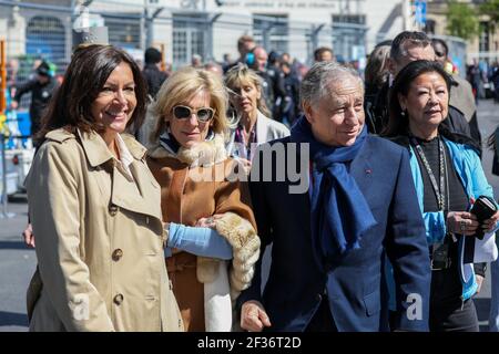 TODT Jean (Fra) FIA Präsident, HIDALGO Anne, Maire von Paris, Portrait, während der Formel-E-Meisterschaft 2019, in Paris, Frankreich vom 25. Bis 27. april - Foto Marc de Mattia / DPPI Stockfoto