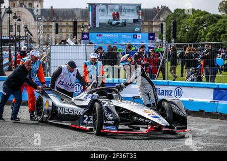23 BUEMI Sebastien (che), Nissan IM01 Team Nissan e-Dams, Aktion während der Formel-E-Meisterschaft 2019, in Paris, Frankreich vom 25. Bis 27. april - Foto Marc de Mattia / DPPI Stockfoto