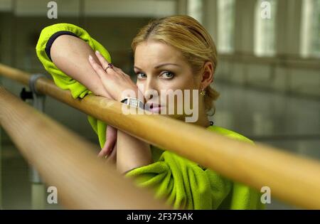 DIE ASSTOUNDINGLY ATTRAKTIVE RUSSISCHE BALLETTTÄNZERIN ANASTASIA VOLOCHKOVA. Stockfoto