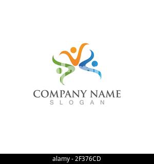 Community-Logo und Symbolvektorbild Stock Vektor