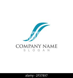 Flügel Illustration Logo und Symbol Vektor Design Stock Vektor