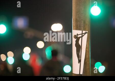 Pro Abtreibung Zeichen während des Protests in Danzig, Polen. Januar 29th 2021 © Wojciech Strozyk / Alamy Stockfoto Stockfoto