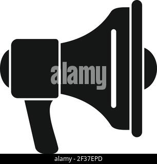 Affiliate-Marketing-Megaphon-Symbol, einfachen Stil Stock Vektor