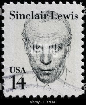 Sinclair Lewis auf amerikanischer Briefmarke Stockfoto
