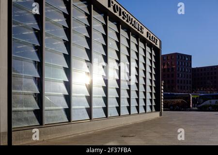 Am Potsdamer Platz, Berlin, im Januar 2019. Stockfoto