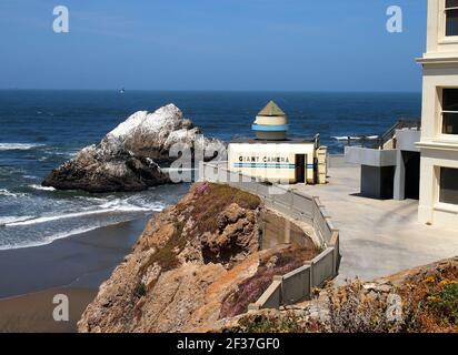 Camera Obscura im Cliff House und Seal Rocks, in San Francisco, Kalifornien Stockfoto