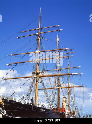 Kapitän Scotts HMS. Entdeckung zu versenden, Victoria Dock, Dundee, Stadt Dundee, Schottland, Vereinigtes Königreich Stockfoto