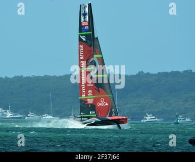 36th Americas Cup Auckland Neuseeland - Emirates Team NZ Stockfoto