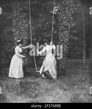 Primoli, Giuseppe - Schaukel im Park Stockfoto