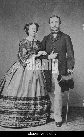 Prinz und Prinzessin (Hermann) Hohenlohe. Stockfoto