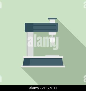 Industrie-Fräsmaschine Symbol, flache Stil Stock Vektor