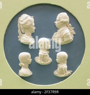 Prinz Wilhelm V. von Orange und Familie - Wedgwood, c. 1787 Stockfoto