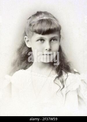 Prinzessin Victoria Melita von Edinburgh und Sachsen-Coburg und Gotha in ihrer Jugend. Stockfoto