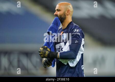 GENT, BELGIEN - 15. MÄRZ: Torwart Sinan Bolat von KAA Gent während des Jupiler Pro League Spiels zwischen KAA Gent und Club Brugge KV in der Ghelamco Arena Stockfoto