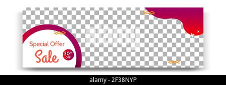 Abstract Gradient modernes geometrisches Banner Template Design in roter Farbpalette Kombination. Geeignet für Werbung und Promotion in Social Media Pos. Stock Vektor