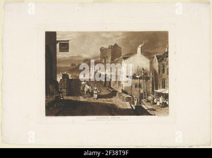 Print, Morpeth, Northumberland, aus dem Liber Studiorum, 1809 Stockfoto