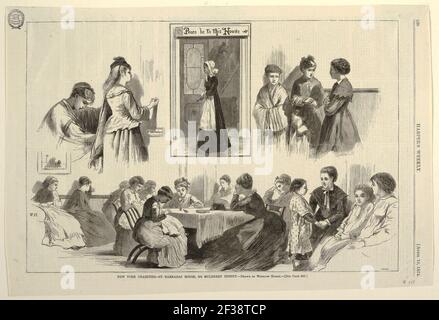 Print, New York Charities - St. Barnabas House, 304 Mulberry Street, 18. April 1874 Stockfoto