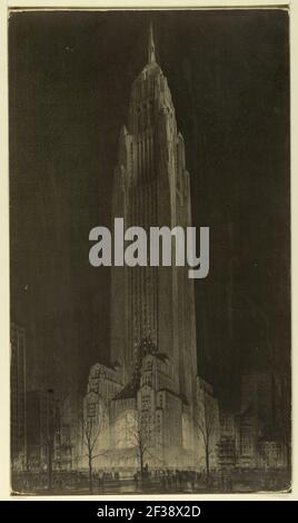 Print, Proposed Convocation Tower, Madison Square (Nordost Ecke der Madison Avenue und East 26th Streeet), 1921 Stockfoto