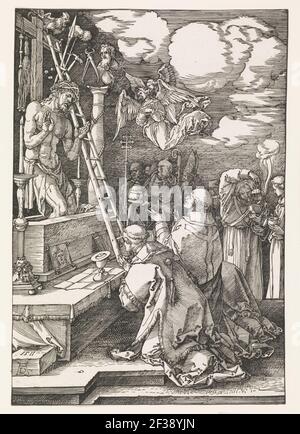 Print, die Messe von St. Gregory, 1511 Stockfoto