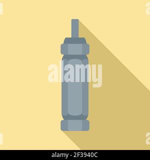 Symbol für Reifenmontierer mit Schraubendreher, flache Ausführung Stock Vektor