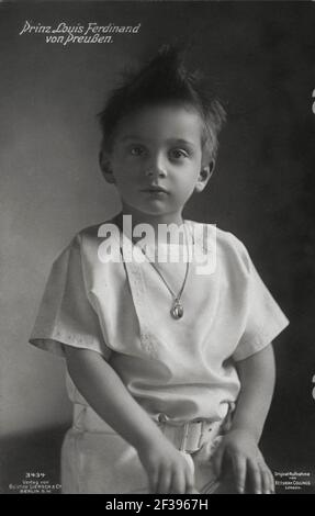 Prinz Louis Ferdinand von Preußen, c,1913. Stockfoto