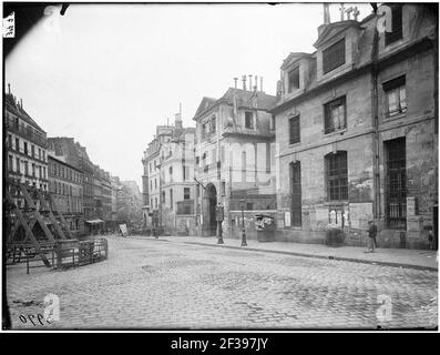 Gefängnis Saint-Lazare, Maison de Saint-Lazare - façade sur rue - Paris 10 - Médiathèque de l'architecture et du patrimoine Stockfoto