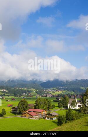 Geographie / Reisen, Deutschland, Bayern, Loretto Wiesen, gemeinsame Länder südlich von Oberstdorf, Oberer Allgae, Freedom-of-Panorama Stockfoto