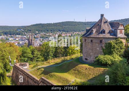 Geographie / Reisen, Deutschland, Hessen, Marburg, Marburg an der Lahn, Landgrafenburg, Hexenturm (Hexe, Additional-Rights-Clearance-Info-not-available Stockfoto