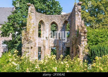 Geographie / Reisen, Deutschland, Hessen, Marburg, Marburg an der Lahn, Ruine der Franz-von-St.-Franz-Kapelle, Additional-Rights-Clearance-Info-not-available Stockfoto