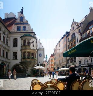 Geographie / Reisen, Deutschland, Bayern, München, Oberbayern, Platzl, Hofbräuhaus, Schuhbecks Orlando, , Zusatz-Rechteklärung-Info-Nicht-Verfügbar Stockfoto