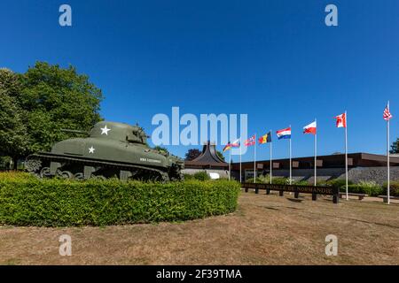Bayeux (Normandie, Nordwestfrankreich): Das Museum D-Day und Schlacht der Normandie zeigt alle Kämpfe, die in Basse-Normandie vom Juni 7 stattfanden Stockfoto
