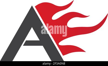 Feuer Flamme Logo Vorlage Vektor-Symbol Öl, Gas und Energie Logo Konzept Stock Vektor