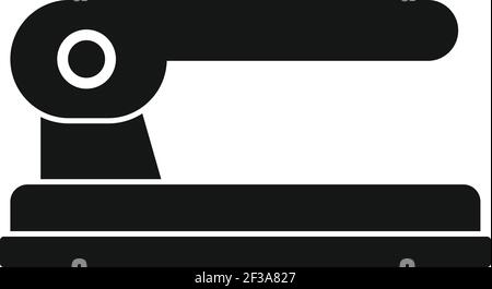 Locher Hefter Symbol, einfache Stil Stock Vektor