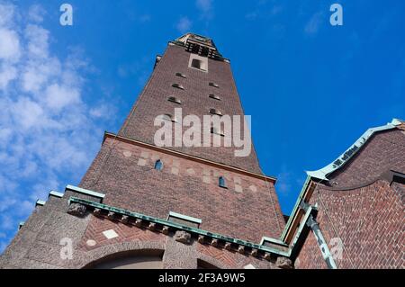 Engelbrekt Kirche (schwedisch: Engelbrektskyrkan) ist die Pfarrkirche für Engelbrekt Pfarrei, in der Diözese Stockholm befindet sich in der Lärkstaden di Stockfoto