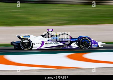 27 SIMS Alexander (gbr), Spark-BMW BMW iFE,20, BMW i Andretti Motorsport, Aktion während der Formel-E-Tests 2019, in Valencia, Spanien, vom 15. Bis 18. oktober - Foto Xavi Bonilla / DPPI Stockfoto