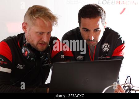 BENNANI MEHDI , (MAROKKO),SLR VW MOTORSPORT,VOLKSWAGEN GOLF GTI TCR, Portrait während der 2019 FIA WTCR World Touring Car Tests in Barcelone, Spanien, 27. Bis 29. März - Foto Frederic Le Floc'h / DPPI Stockfoto