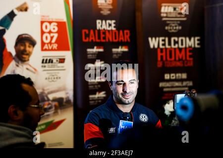 BENNANI MEHDI , (MAROKKO),SLR VW MOTORSPORT,VOLKSWAGEN GOLF GTI TCR, Portrait während des FIA WTCR World Touring Car Race 2019 in Marokko in Marrakesch, vom 5. Bis 7. April - Foto Florent Gooden / DPPI Stockfoto