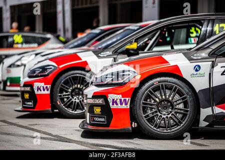 BENNANI MEHDI, (MAROKKO), SLR VW MOTORSPORT, VOLKSWAGEN GOLF GTI TCR, Portrait während des FIA WTCR World Touring Car Cup 2019, Race of Hungaroring, Budapest vom 26. Bis 28. april - Foto Clement Luck / DPPI Stockfoto