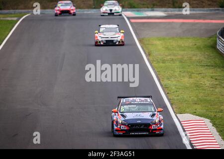 05 NORBERT MICHELISZ, (UNGARN), BRC HYUNDAI N SQUADRA CORSE, HYUNDAI I30 N TCR, Aktion während des FIA WTCR World Touring Car Cup 2019, Race of Hungaroring, Budapest vom 26. Bis 28. april - Foto Clement Luck / DPPI Stockfoto