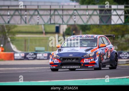 05 NORBERT MICHELISZ, (UNGARN), BRC HYUNDAI N SQUADRA CORSE, HYUNDAI I30 N TCR, Aktion während des FIA WTCR World Touring Car Cup 2019, Race of Hungaroring, Budapest vom 26. Bis 28. april - Foto Clement Luck / DPPI Stockfoto