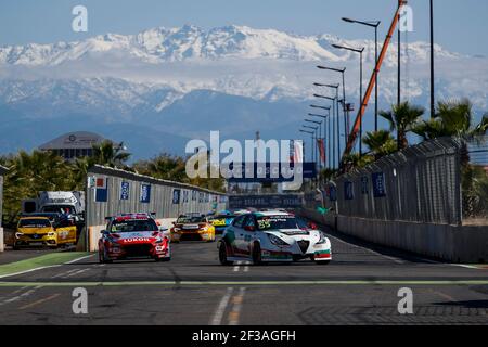 55 MA QINGHUA, (CHINA), TEAM MULSANNE,ALFA ROMEO GIULIETTA TCR, Aktion beim FIA WTCR World Touring Car Race 2019 in Marokko, vom 5. Bis 7. April in Marrakesch - Foto Florent Gooden / DPPI Stockfoto