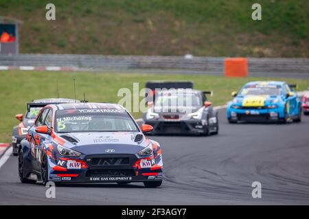 05 NORBERT MICHELISZ, (UNGARN), BRC HYUNDAI N SQUADRA CORSE, HYUNDAI I30 N TCR, Action Race 1, während des 2019 FIA WTCR World Touring Car Cup, Race of Hungaroring, Budapest vom 26. Bis 28. april - Foto Clement Luck / DPPI Stockfoto