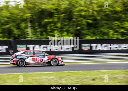 09 ATTILA TASSI, (UNGARN), KCMG, HONDA CIVIC TYPE R TCR, Aktion während des 2019 FIA WTCR World Touring Car Cup, Rennen von Ungarn auf Hungaroring, Budapest vom 26. Bis 28. april - Foto Clement Luck / DPPI Stockfoto