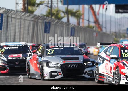 22 FREDERIC VERVISCH, (BELGIEN), COMTOYOU TEAM AUDI SPORT, AUDI RS3 LMS, Aktion beim FIA WTCR World Touring Car Race 2019 in Marokko in Marrakesch, vom 5. Bis 7. April - Foto Frederic Le Floc'h / DPPI Stockfoto