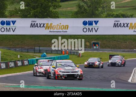 25 MEHDI BENNANI, (MAROKKO), SLR VW MOTORSPORT,VOLKSWAGEN GOLF GTI TCR, Action-Rennen 3 während des 2019 FIA WTCR World Touring Car Cup, Race of Hungaroring, Budapest vom 26. Bis 28. april - Foto Clement Luck / DPPI Stockfoto